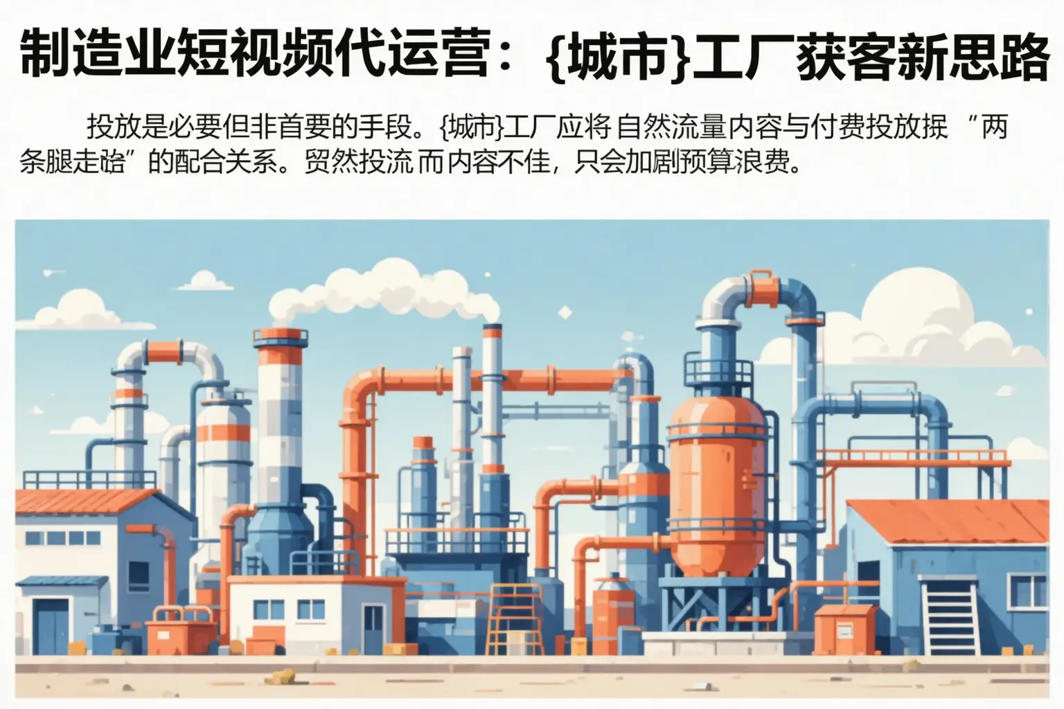 制造业短视频代运营：河池工厂获客新思路