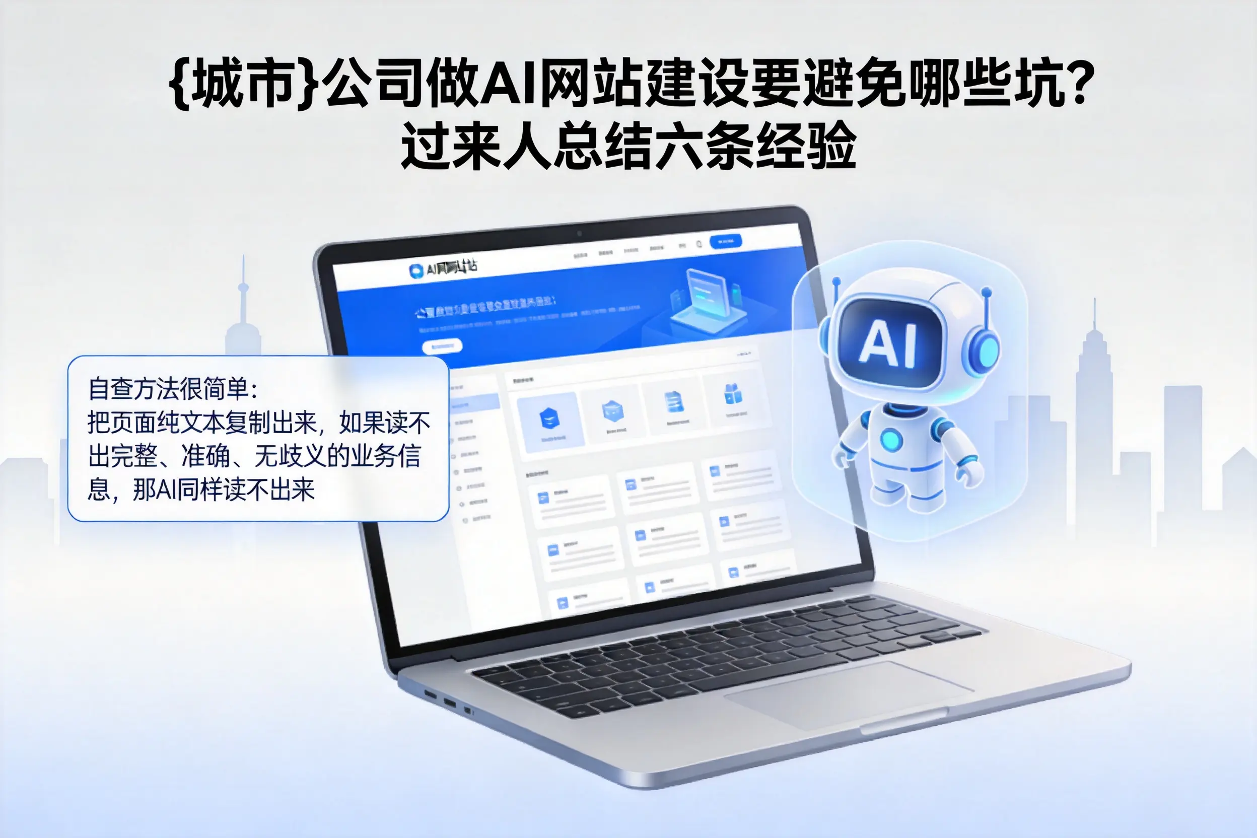 河池公司做AI网站建设要避免哪些坑?过来人总结六条经验