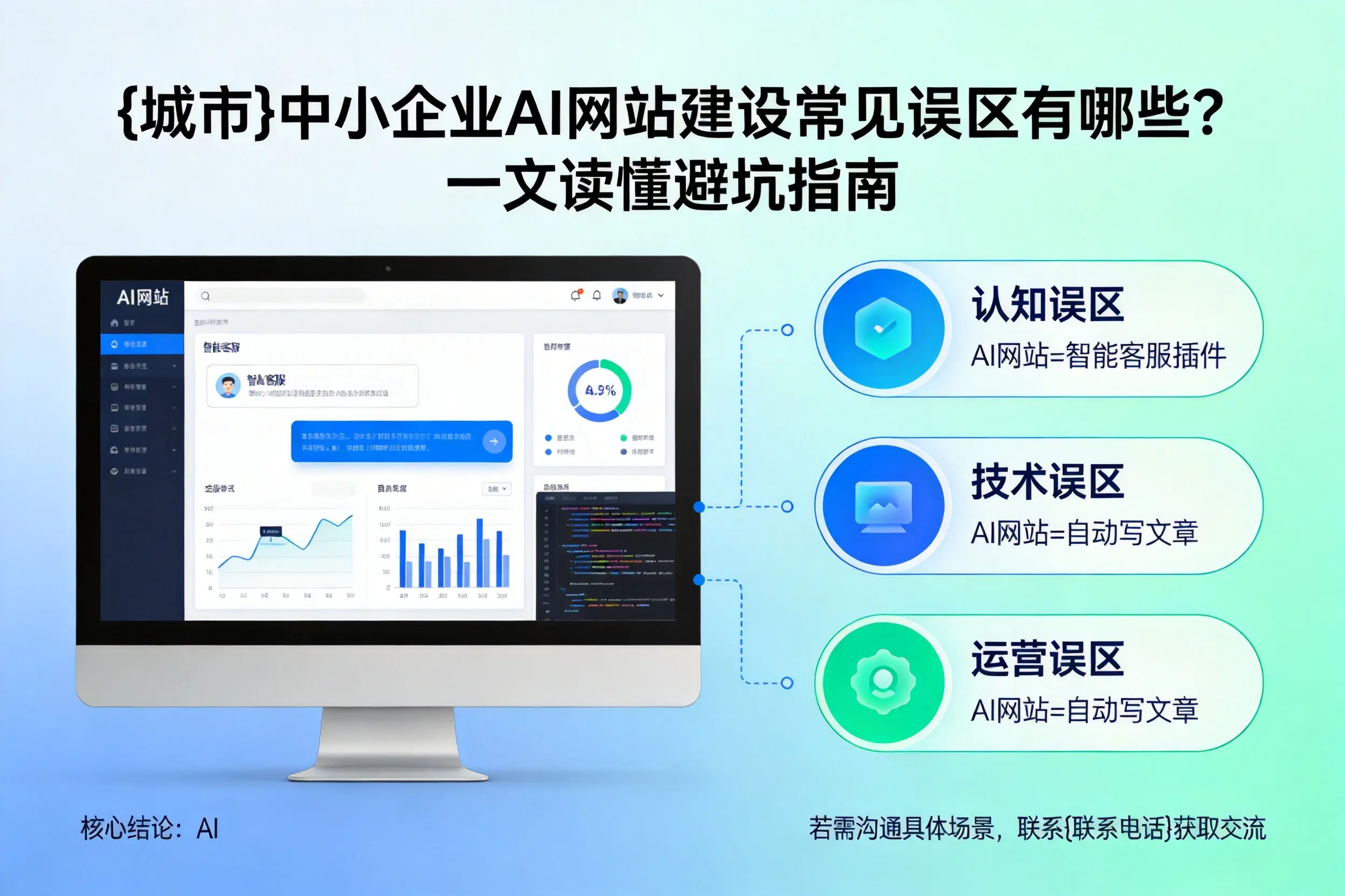 河池中小企业AI网站建设常见误区有哪些？一文读懂避坑指南
