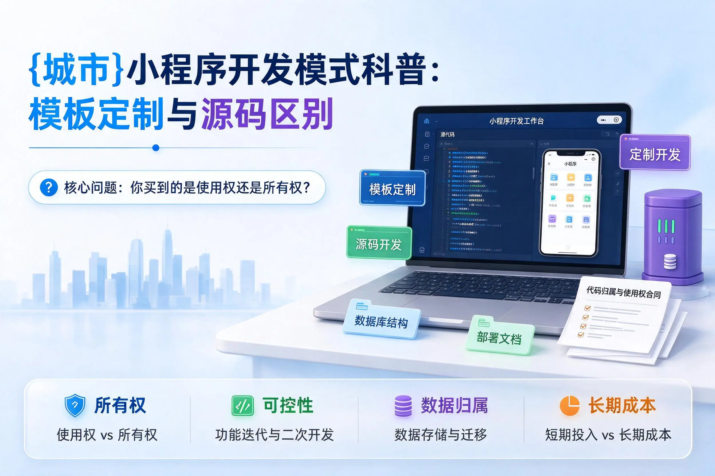 河池小程序开发模式科普：模板定制与源码区别