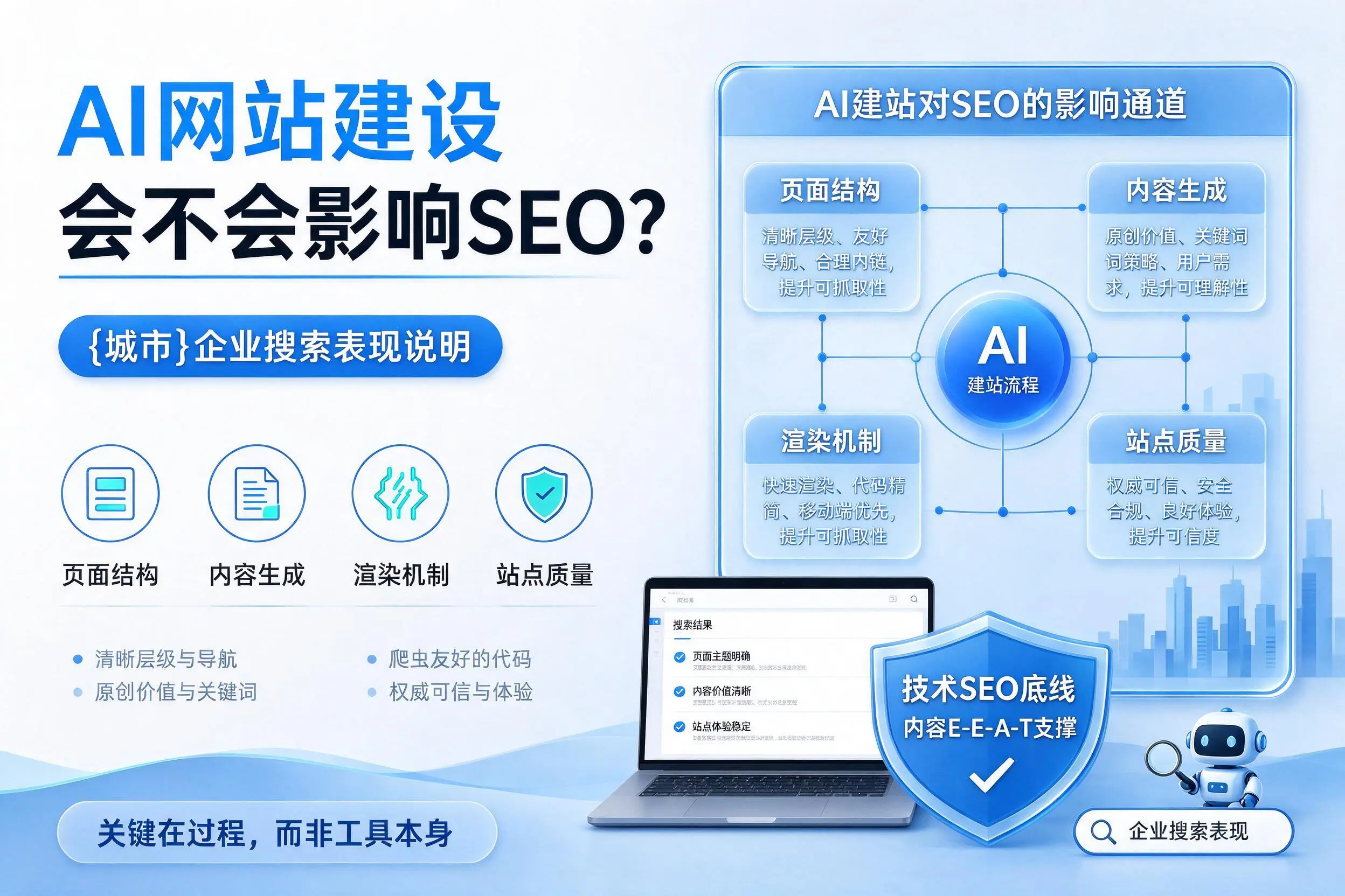 AI网站建设会不会影响SEO？河池企业搜索表现说明