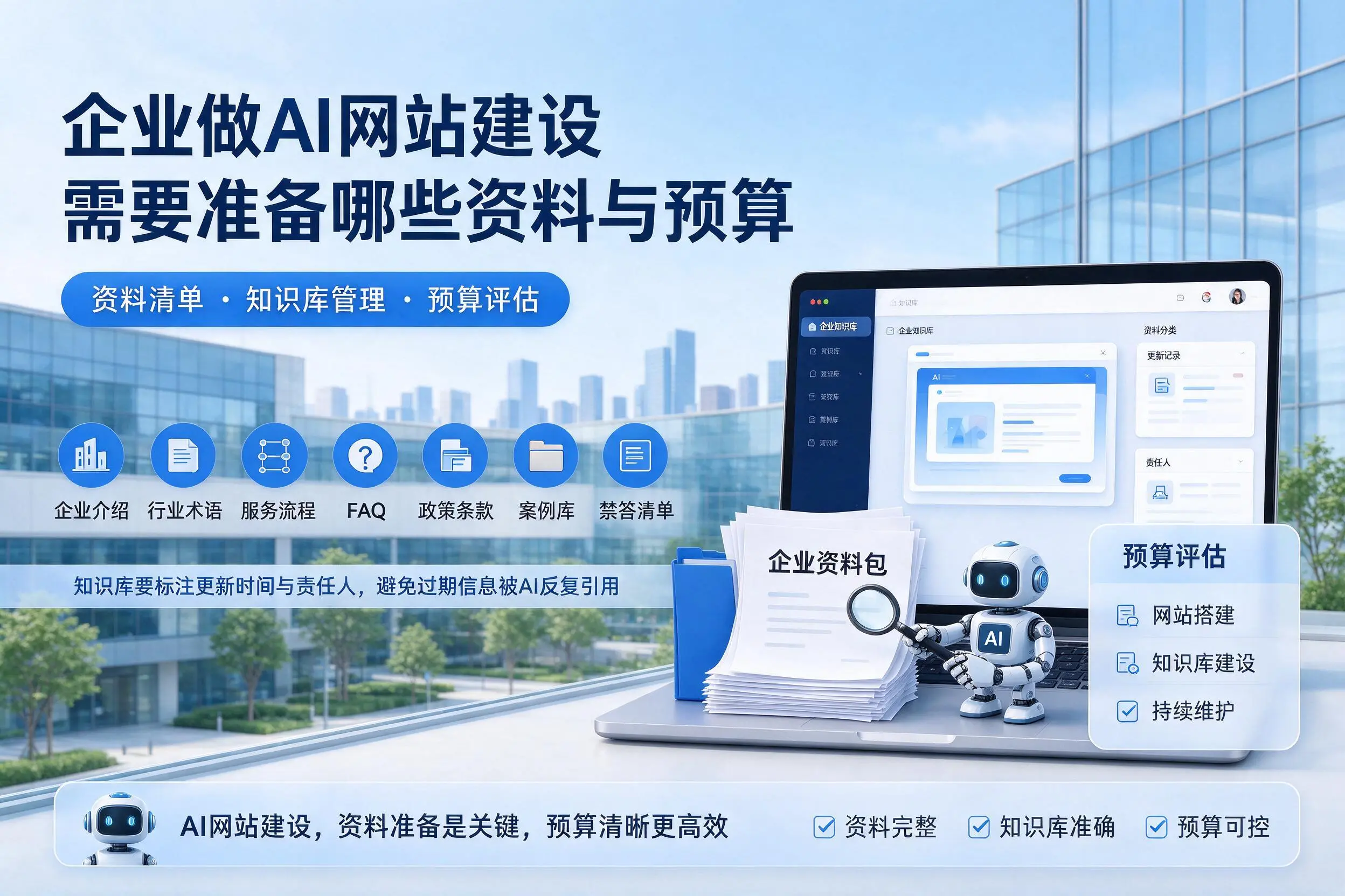 河池企业做AI网站建设需要准备哪些资料与预算