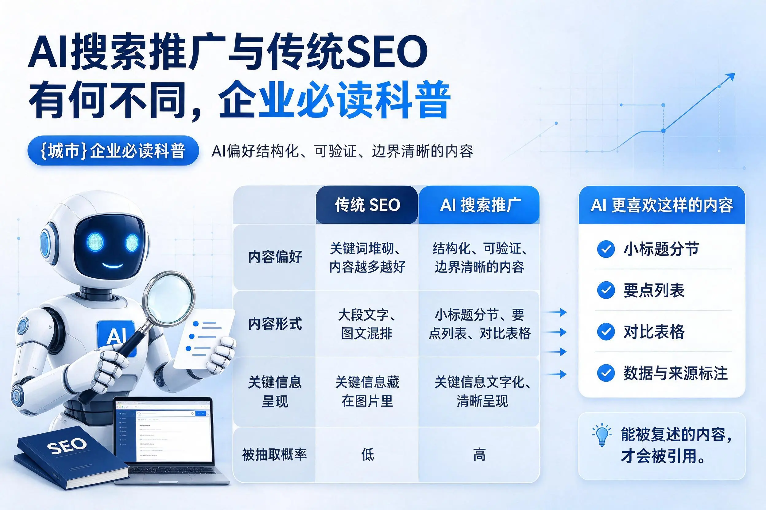 AI搜索推广与传统SEO有何不同，河池企业必读科普